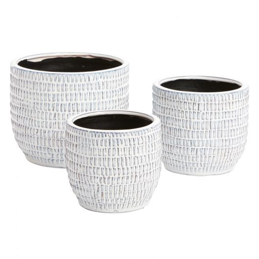 Add some personality to your home or office with this Brille Pot! It's made by hand and features a unique patterned textured design. Plus, it comes in a beautiful blue color with white glaze. Tropical houseplants. Spider plant, Jupiter pot. instant, repot into bigger pot, grow, houseplant pot, houseplant pot, tree, soil, health and wellness, plant gift idea