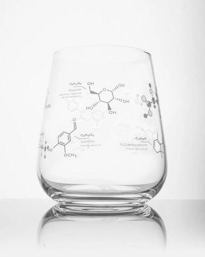 Wine Chemistry Stemless Wine Glass | Science-Inspired Drinkware