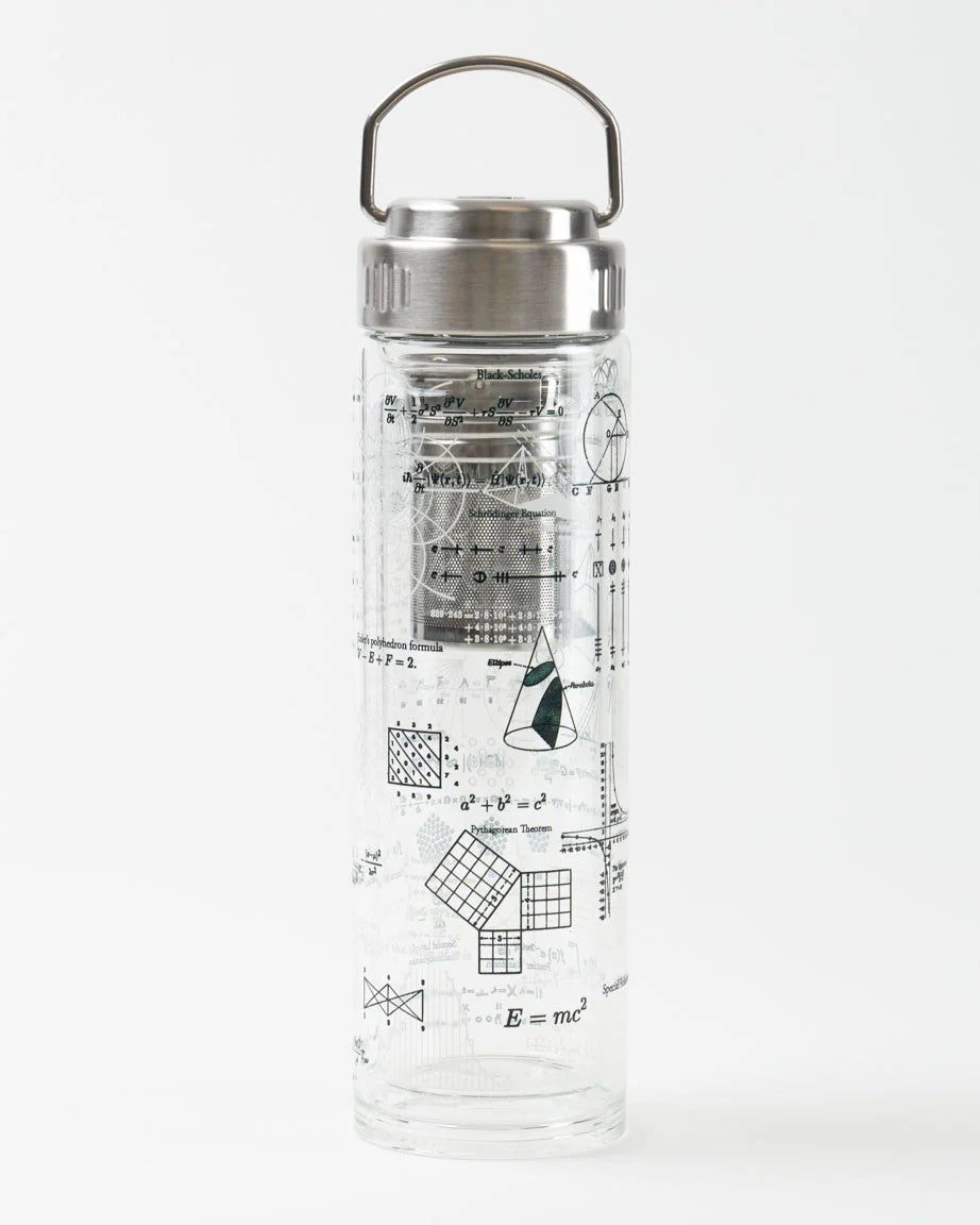 Equations Glass Tea Infuser | Double-Walled STEM Gift Flask