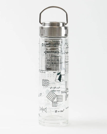 Equations Glass Tea Infuser | Double-Walled STEM Gift Flask