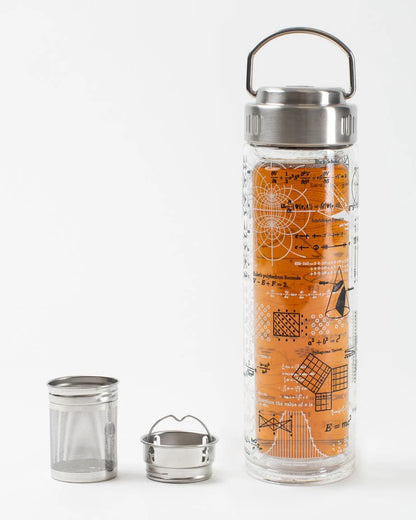 Equations Glass Tea Infuser | Double-Walled STEM Gift Flask