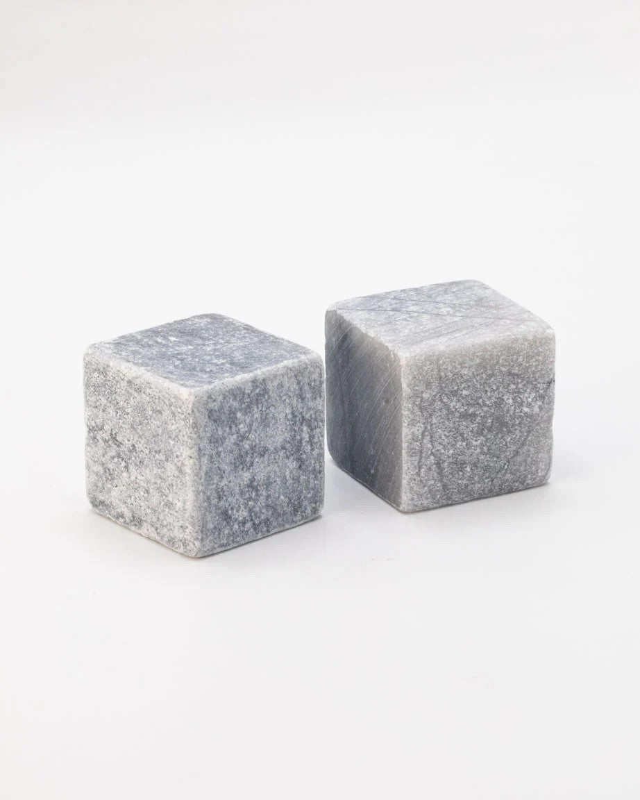 Large Soapstone Whiskey Stones (Set of 2) | Reusable Drink Chillers