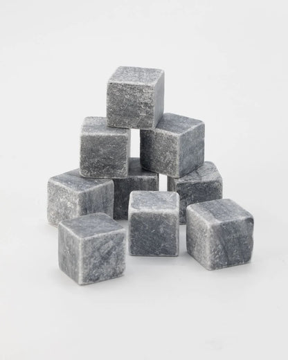 Soapstone Whiskey Stones Gift Set | Reusable Drink Chillers