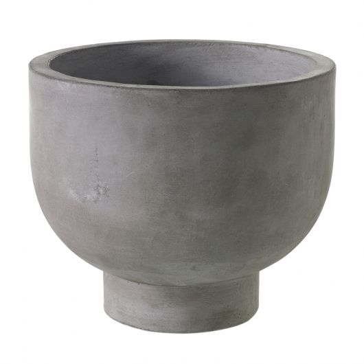 Chelsea Grey Compote is a sleek modern pot that can be styled indoors or outdoors. It's a great addition to your home or office. The pot is constructed out of mixed fibers and concrete. Tropical houseplants. Spider plant, Delray footed pot. instant, ceramic pot, pots with saucers, repot into bigger pot, grow, houseplant pot, houseplant pot, tree, soil,  health and wellness, plant gift idea, home decor, coastal decor, luxury home decor,plant community, we love plants