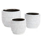 Add some personality to your home or office with this Brille Pot! It's made by hand and features a unique patterned textured design. Plus, it comes in a beautiful blue color with white glaze. Tropical houseplants. Spider plant, Jupiter pot. instant, repot into bigger pot, grow, houseplant pot, houseplant pot, tree, soil,  health and wellness, plant gift idea